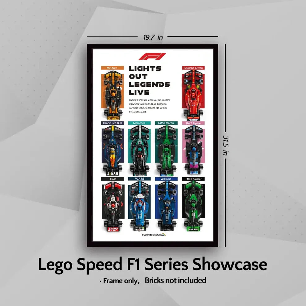 Speed Champions F1 Racing Model Display Frame